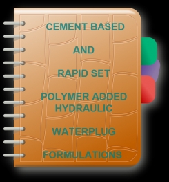 Cement Based And Rapid Set Polymer Added Hydraulic Waterplug Formulation And Production