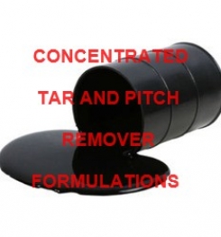 Concentrated Tar And Pitch Remover Formulation And Production Process