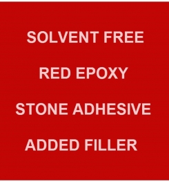 Two Component And Solvent Free Red Epoxy Stone Adhesive Added Filler Formulation And Production