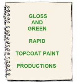 Gloss And Green Rapid Topcoat Paint Formulation And Production