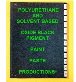 Polyurethane And Solvent Based Oxide Black Pigment Paint Paste Formulation And Production