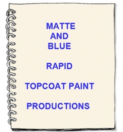 Matte And Blue Rapid Topcoat Paint Formulation And Production