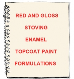 Red And Gloss Stoving Enamel Topcoat Paint Formulation And Production
