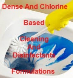 Dense And Chlorine Based Household Cleaner And Disinfectant Formulation And Production Process