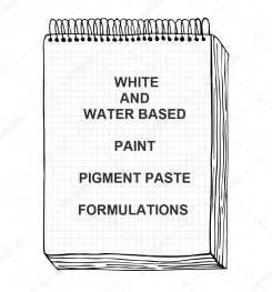 White And Water Based Paint Pigment Paste Formulation And Production