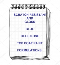 Scratch Resistant And Gloss Blue Cellulosic Top Coat Paint Formulation And Production