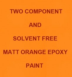Two Component And Solvent Free Matt Orange Epoxy Paint Formulation And Production