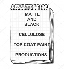 Matte And Black Cellulosic Top Coat Paint Formulation And Production