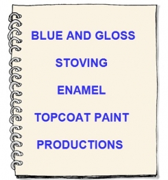 Blue And Gloss Stoving Enamel Topcoat Paint Formulation And Production