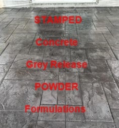 Stamped Concrete Grey Release Powder Formulation And Production Process
