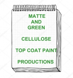 Matte Green Cellulosic Top Coat Paint Formulation And Production