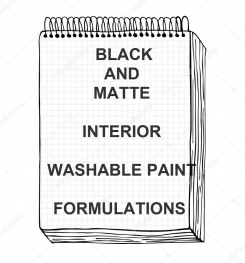 Black And Matte Interior Washable Paint Formulation And Production