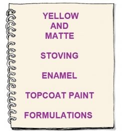 Yellow And Matte Stoving Enamel Topcoat Paint Formulation And Production