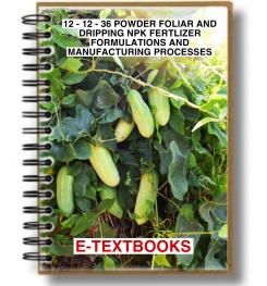 12 - 12 - 36 POWDER FOLIAR AND DRIPPING NPK FERTILIZER FORMULATIONS AND MANUFACTURING PROCESSES