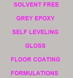 Two Component And Solvent Free Grey Epoxy Self Leveling Gloss Floor Coating Formulation And Production