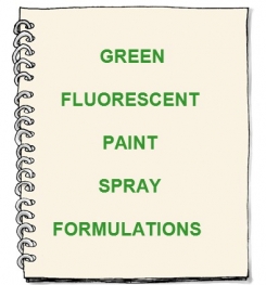 Green Fluorescent Paint Spray Formulation And Production