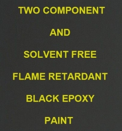 Two Component And Solvent Free Flame Retardant Black Epoxy Paint Formulation And Production