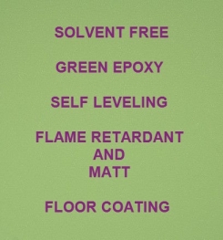 Two Component And Solvent Free Green Epoxy Self Leveling Flame Retardant And Matt Floor Coating Formulation And Production