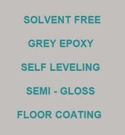 Two Component And Solvent Free Grey Epoxy Self Leveling Semi - Gloss Floor Coating Formulation And Production