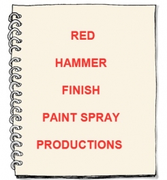 Red Hammer Finish Paint Spray Formulation And Production