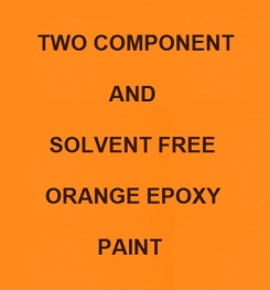Two Component And Solvent Free Orange Epoxy Paint Formulation And Production