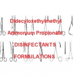Concentrated Didecyloxethylmethyl Ammonium Propionate based Hospital instruments Disinfectant Formulation And Production