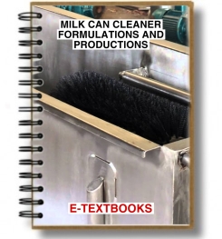 MILK CAN CLEANER FORMULATIONS AND PRODUCTIONS