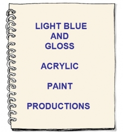Light Blue And Gloss Acrylic Paint Formulation And Production