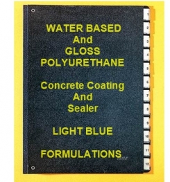 Water Based Polyurethane And Gloss Polyurethane Concrete Coating And Sealer Light Blue Formulation And Production