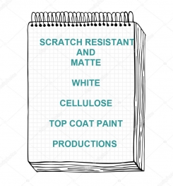 Scratch Resistant And Matte White Cellulosic Top Coat Paint Formulation And Production