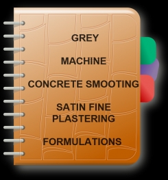 Grey Machine Concrete Smooting Satin Fine Plastering Formulation And Production