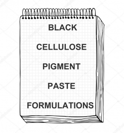Black Cellulosic Pigment Paste Formulation And Production
