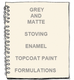 Grey And Matte Stoving Enamel Topcoat Paint Formulation And Production