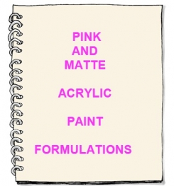 Pink And Matte Acrylic Paint Formulation And Production