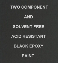 Two Component And Solvent Free Acid Resistant Black Epoxy Paint Formulation And Production