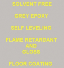 Two Component And Solvent Free Grey Epoxy Self Leveling Flame Retardant And Gloss Floor Coating Formulation And Production