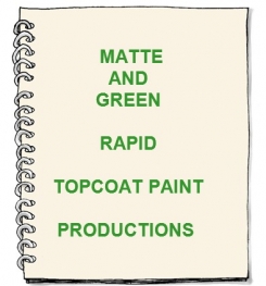 Matte And Green Rapid Topcoat Paint Formulation And Production