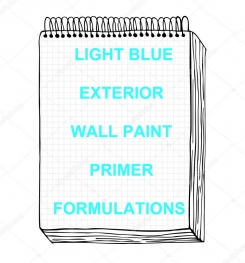 Light Blue Exterior Wall Paint Primer Formulation And Production