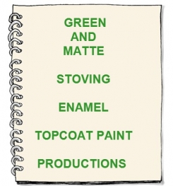 Green And Matte Stoving Enamel Topcoat Paint Formulation And Production