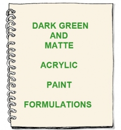 Dark Green And Matte Acrylic Paint Formulation And Production