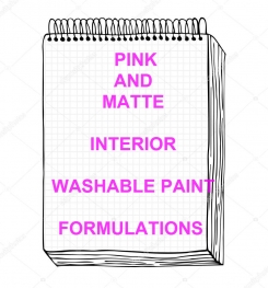 Pink And Matte Interior Washable Paint Formulation And Production