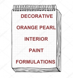 Decorative Orange Pearl Interior Paint Formulation And Production
