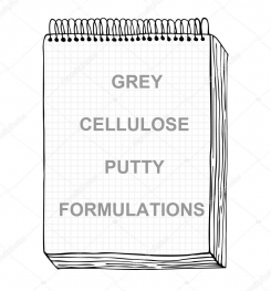 Grey Cellulosic Putty Formulation And Production