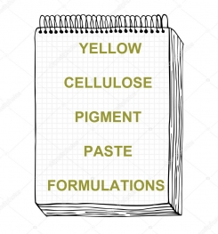 Yellow Cellulosic Pigment Paste Formulation And Production
