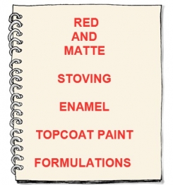 Red And Matte Stoving Enamel Topcoat Paint Formulation And Production