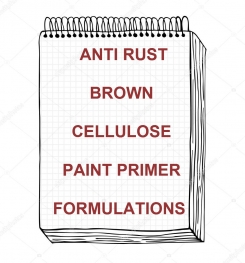 Anti Rust Brown Cellulosic Paint Primer Formulation And Production