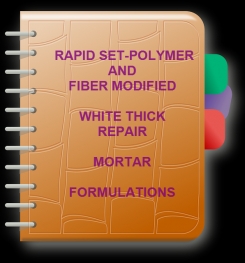 Cement Based - Rapid Set Polymer And Fiber Modified White Thick Repair Mortar Formulation And Production