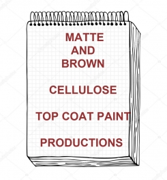 Matte And Brown Cellulosic Top Coat Paint Formulation And Production