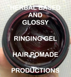 Herbal Based And Glossy Ringing Gel Hair Pomade Formulation And Production