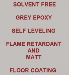 Two Component And Solvent Free Grey Epoxy Self Leveling Flame Retardant And Matt Floor Coating Formulation And Production